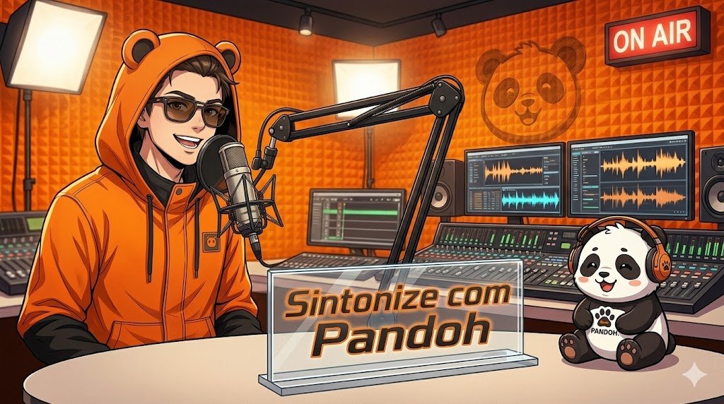 Banner que eu fiz para os locutores da rádio